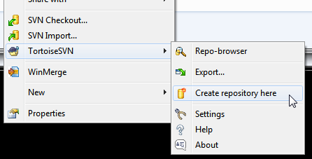 download tortoisesvn create repository